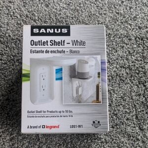 Sanus White Outlet Shelf